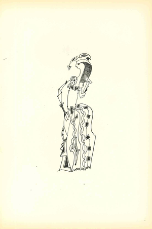 Bruno Capacci, Composition of Diodora, Lithograph, 1950