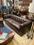 A modern interpretation of the classic Chesterfield with squared arms and no feet showing for a more streamlined look....