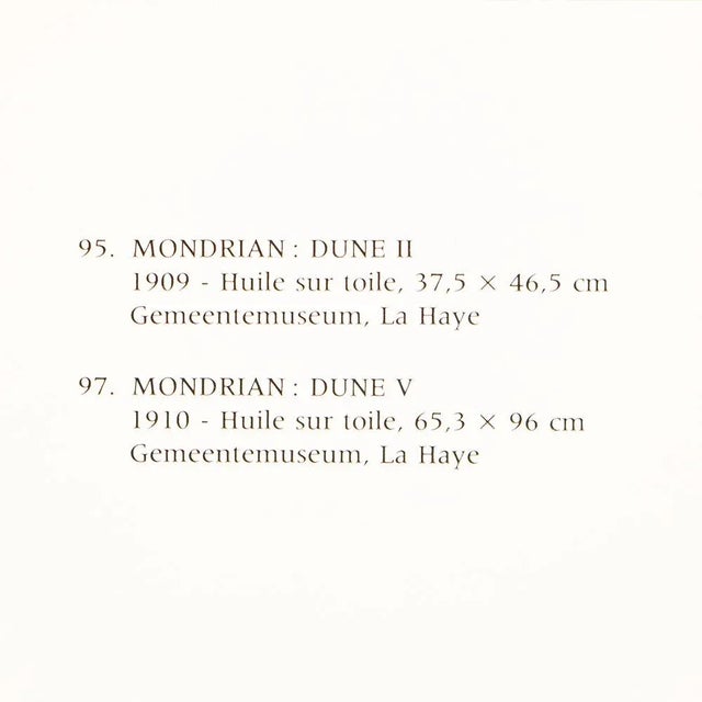 Printmaking Materials 1991 After Piet Mondrian "Dune v ", Full-Color Parisian Print For Sale - Image 7 of 9