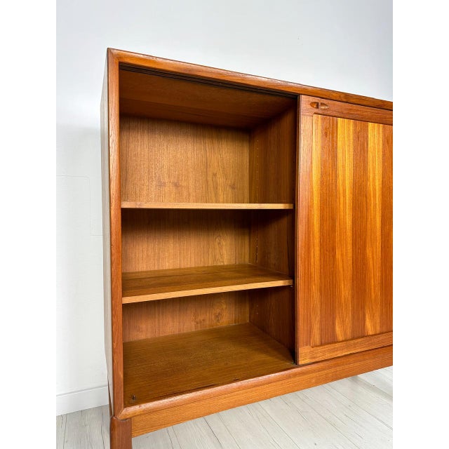 Mid-Century Minimalistic Teak Cabinet by H. W. Klein for Bramin, Denmark, 1960s For Sale - Image 12 of 13