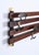 Italian Coat Rack in Teak, Brass and Black Enameled Iron, Italy, 1960s For Sale - Image 4 of 17
