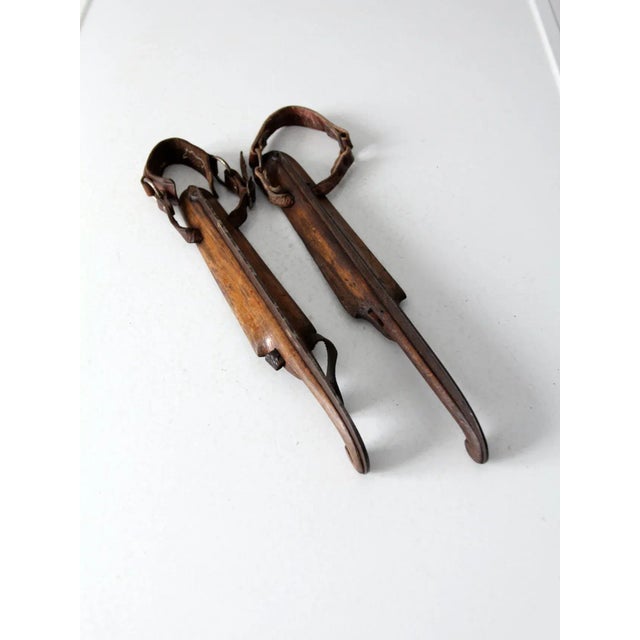 Antique J Noorman Denham Ice Skates For Sale - Image 12 of 13