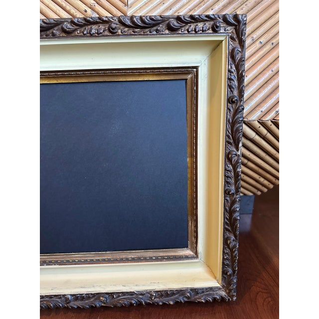Wood Vintage Neoclassic Carved Wood Wall Mirror - Made in England For Sale - Image 7 of 12