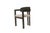 Conan Wood Dining Armchair Chair in Black and White For Sale - Image 9 of 12