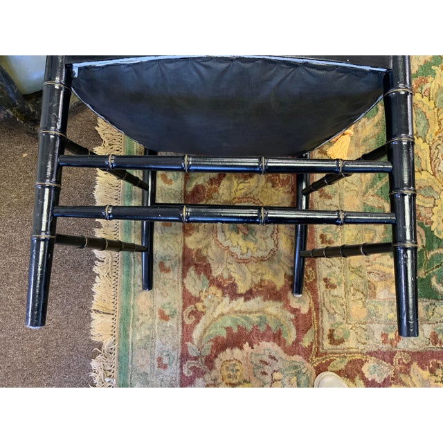 20th Century Faux Bamboo Chairs, Pair For Sale - Image 14 of 16