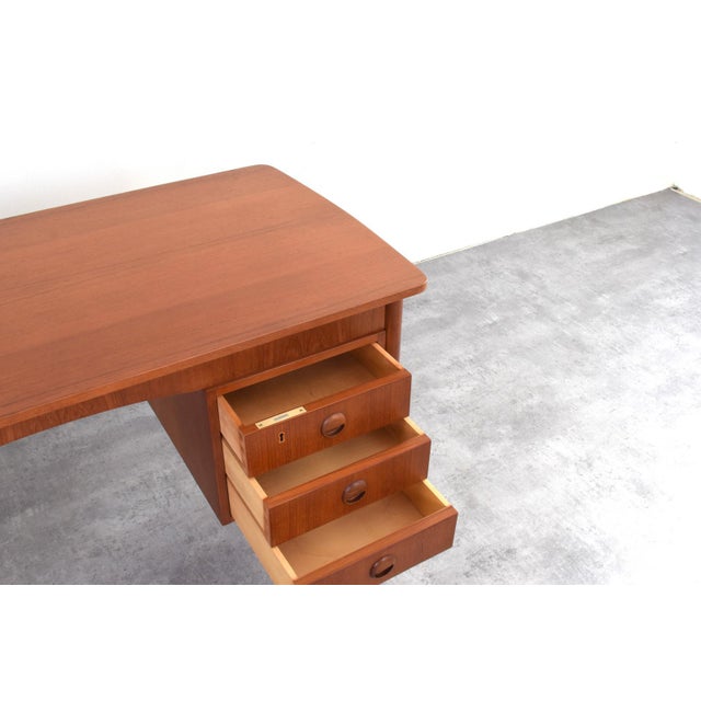 Mid-Century Modern Danish Teak Desk, 1960s For Sale - Image 17 of 18