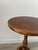 Small Vintage Rustic Round Wooden Side Table with Turned Legs, 1970s For Sale - Image 4 of 8