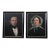 Antique Original Oil Paintings of a Gentleman and Lady, 19th Century Portrait Set - a Pair For Sale