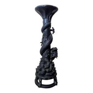 Dragon Motif Tall Candle Stand