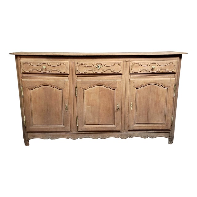 Louis XV Buffet in Wood with Air-Abrasive Finish For Sale