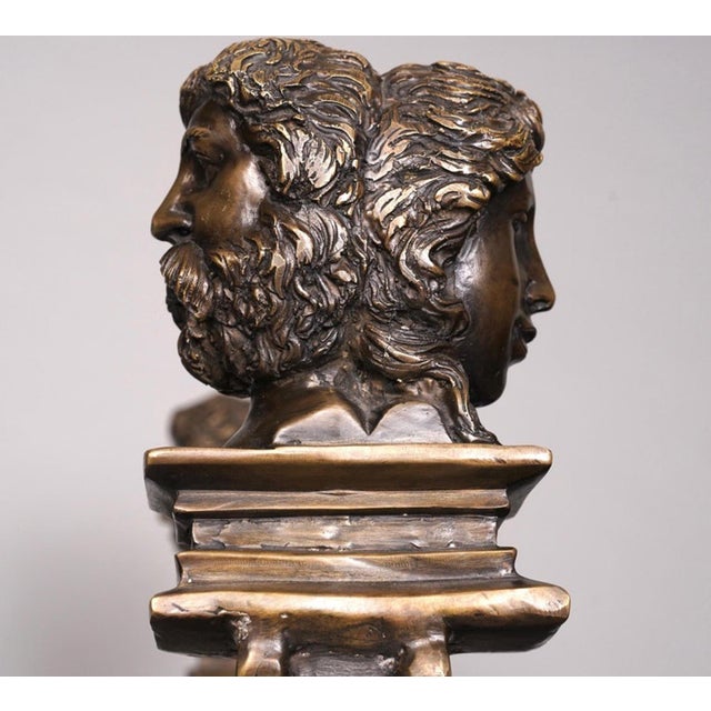 Mid 19th Century Circa 1850 Neoclassical Patinated Bronze Urns - A Pair For Sale - Image 5 of 12