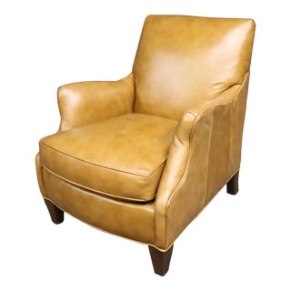 Sam Moore for Hooker Furniture Leather Club Chair For Sale