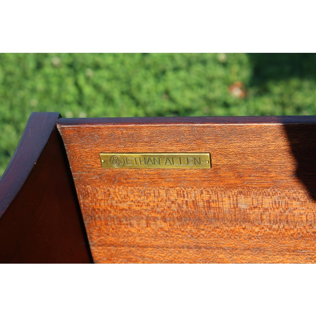 Ethan Allen Faux Bamboo and Rattan Chest of Drawers For Sale - Image 17 of 18