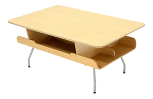 Herman Miller Molded Plywood Magazine Rack Coffee Table
