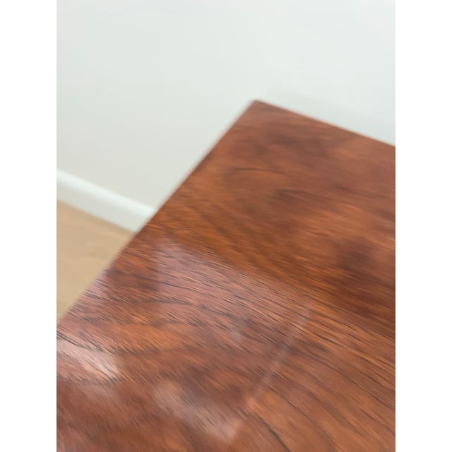 Mid 20th Century Mid 20th Century Ming Style Wood End Table With Brass Accents For Sale - Image 5 of 9