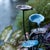 Kenneth Ludwig Chicago Bronze Metal Lotus Leaf Fountain 22"H For Sale - Image 4 of 4