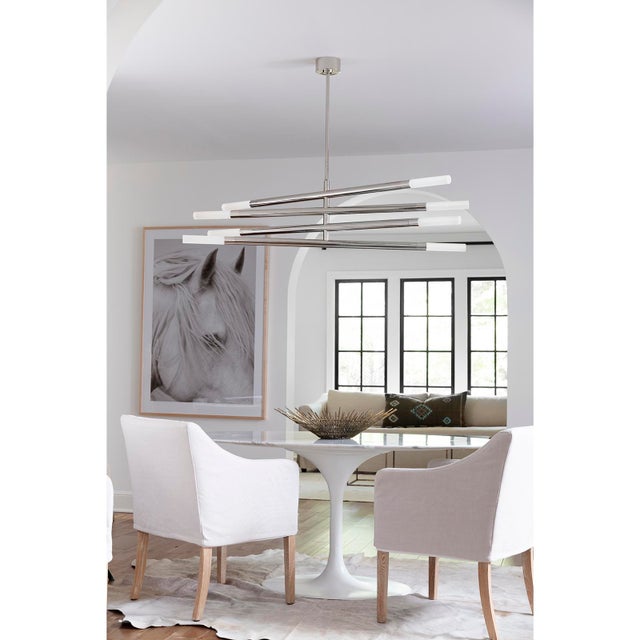 Traditional Regina Andrew Wick Steel Chandelier, Polished Nickel For Sale - Image 3 of 8