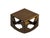 Asian Natural Light Wood Polished Square Openwork Display Stand Holder For Sale - Image 3 of 7