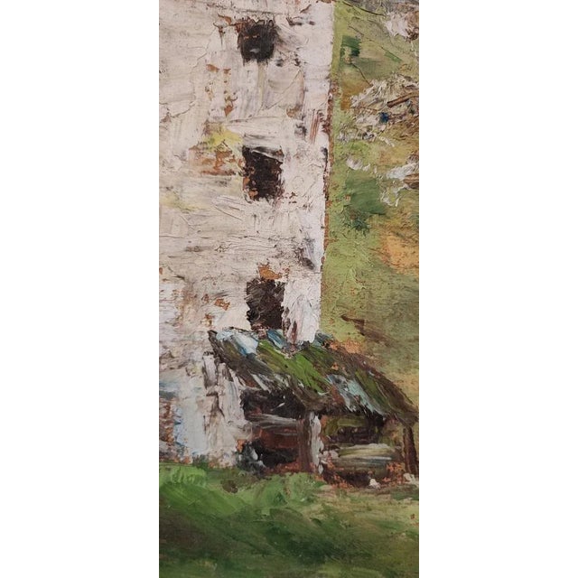 Furlani, Paysage de campagne avec arbre fruitier en fleurs, Oil on Canvas For Sale - Image 6 of 10