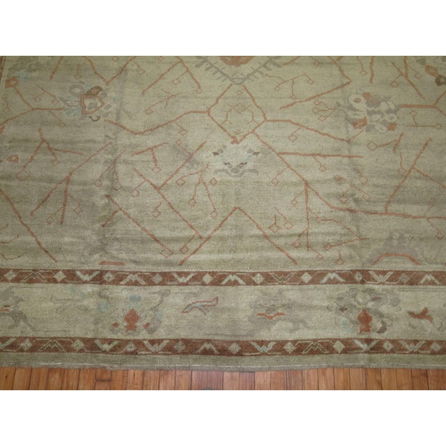 Early 21st Century Turkish Square Square Oushak - 9'1" x 9'10" For Sale In New York - Image 6 of 6