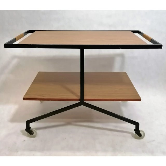 Black Vintage Trolley from Ilse Möbel, 1970s For Sale - Image 8 of 8