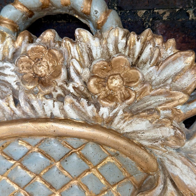 Late 20th Century Late 20th Century Louis XVI Wall Mirror Newly Painted in Swedish Gustavian Style For Sale - Image 5 of 16