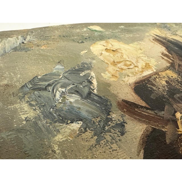 R. Landi, Boy with Pipe and Straw Hat, Oil on Canvas, 1960s, Framed For Sale - Image 8 of 15