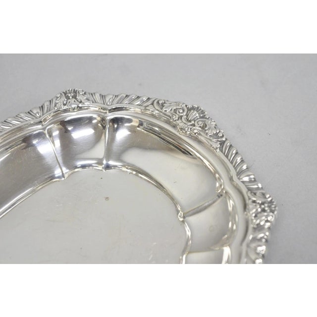 Vintage Gorham Y1130 Y1131 Victorian Silver Plated Gravy Sauce Boat & Underplate For Sale - Image 15 of 18