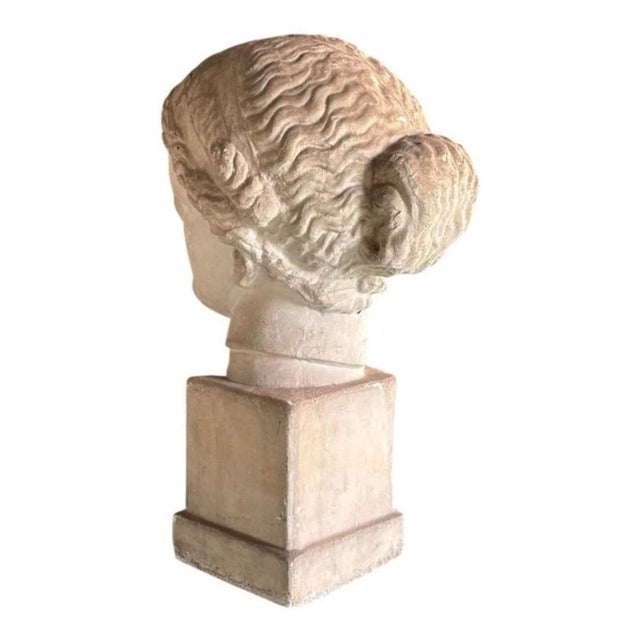 Greco-Roman Artist, Female Bust, 1960, Plaster For Sale - Image 4 of 7