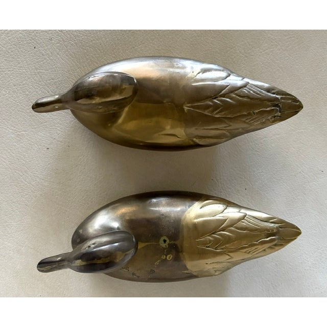 Brass Mid Century Sold Brass Ducks For Sale - Image 8 of 10