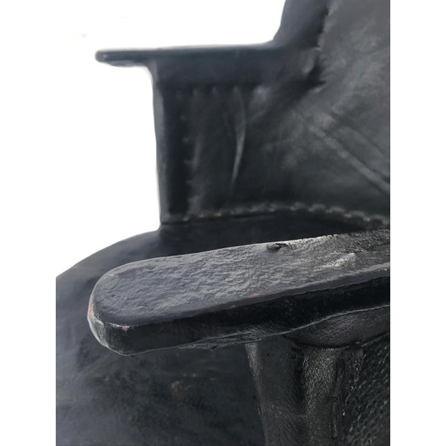 Early 1900s Antique Equipal Wingback Chair of the Gods For Sale In San Francisco - Image 6 of 7