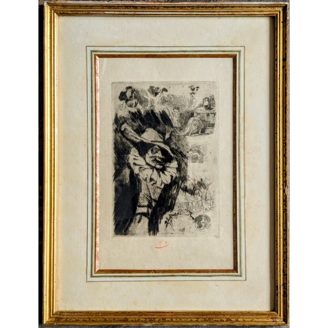 Félicien Rops, Fantoche, 1874, Drypoint Etching For Sale - Image 9 of 9