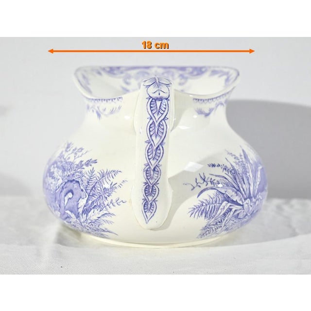 Canards Ceramic Bathroom Set from Sarreguemines, 1800s, Set of 2 For Sale - Image 18 of 18