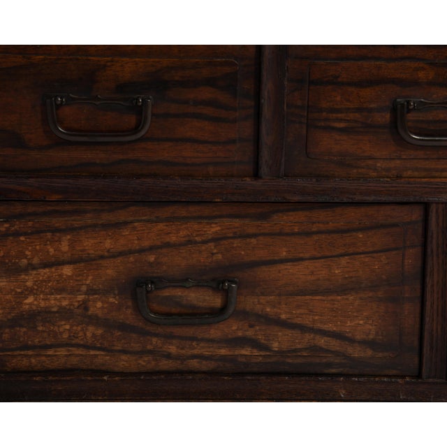 Traditional Japanese Cha Dana Tea Cabinet Tansu Mid Century For Sale - Image 12 of 14