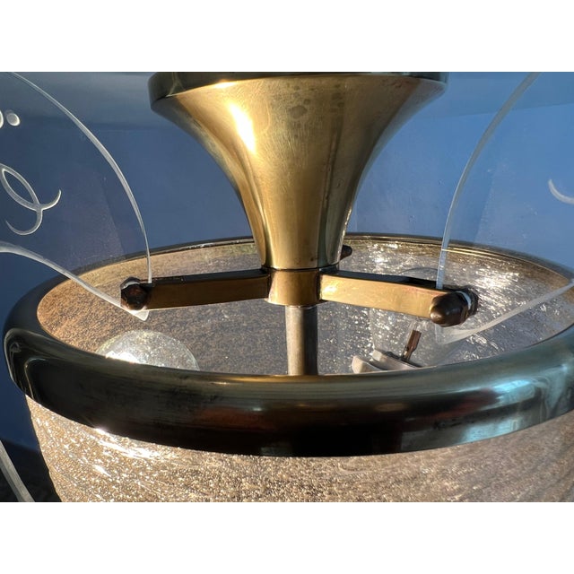 Italian Chandelier by Barovier & Toso, 1950s For Sale - Image 3 of 14