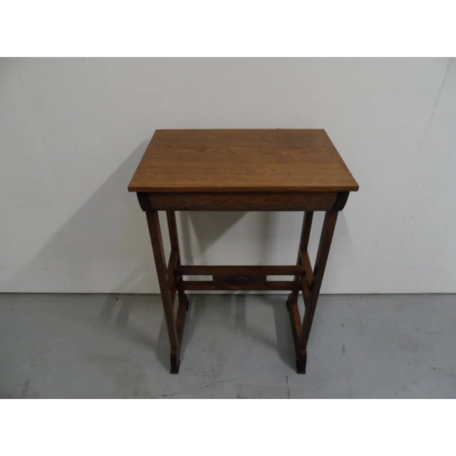 Vintage Dutch Oak Side Table, 1890s For Sale - Image 10 of 10