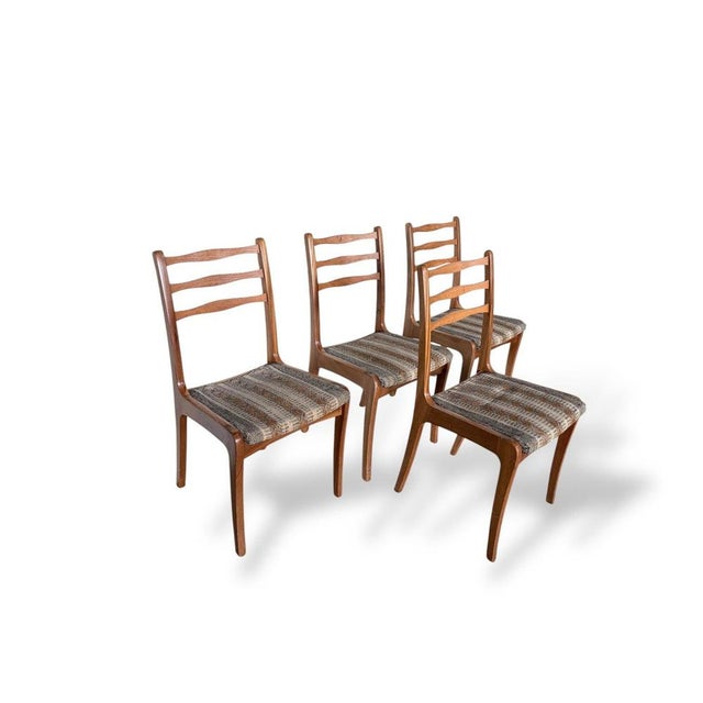 Vintage Teak Dining Chairs from Nathan, 1960s, Set of 4 For Sale - Image 6 of 9