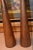 Pair Sculptural Danish Modern Mid Century Tall Teak Candlesticks Taper Holders For Sale - Image 4 of 11