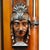 Traditional Rare Antique Victorian Egyptian Revival Figural Carved Walnut Secretary C1880 For Sale - Image 3 of 18