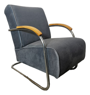 Bauhaus Lounge Chair from Mücke Melder, 1940s