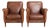 Vintage Sheepskin Leather Armchairs, Set of 2 For Sale