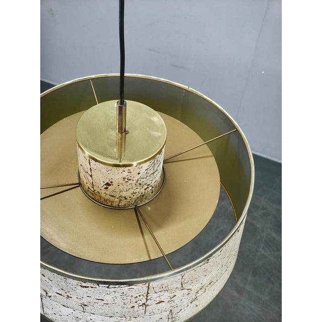 Cork and Brass Pendant by Sven Aage Holm Sørensen, Denmark, 1960s For Sale - Image 4 of 13