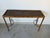 Vintage Faux Tiger Bamboo Wrapped Rattan Console Table For Sale - Image 4 of 16