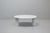 Carrara marble coffee table with top resting on conical bases, designed by Angelo Mangiarotti for Skipper, belonging to...