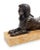 Neoclassical Antique 19th Century French Grand Tour Bronze Models of the Sphinx Mounted on Siena Marble Plinths - A Pair For Sale - Image 3 of 6