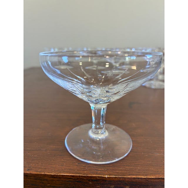 Vintage Josair Crystal Oyster Dishes - Set of 7 For Sale In Oklahoma City - Image 6 of 12