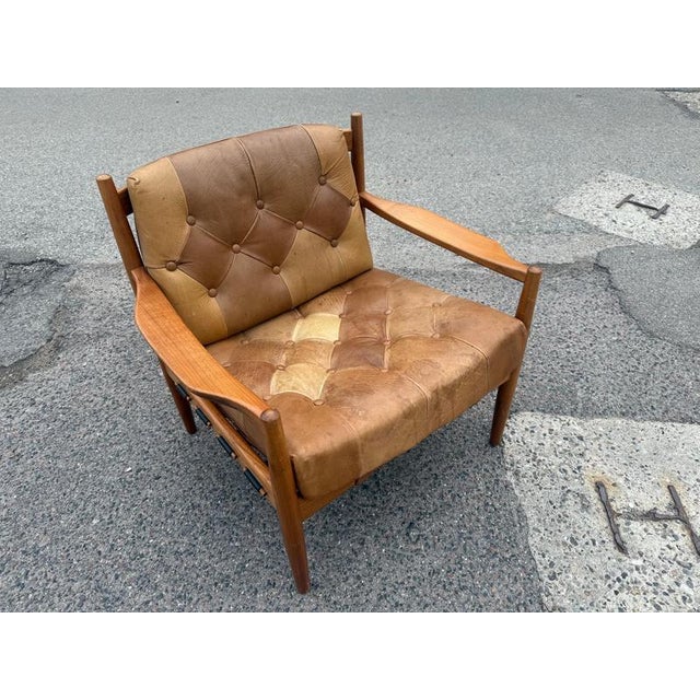 Vintage Teak Läckö Lounge Chair by Ingemar Thillmark for Ope Möbler, Sweden, 1960s For Sale - Image 4 of 9