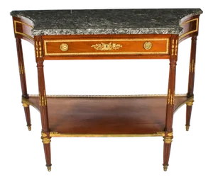 Antique French Louis Revival Console Side Table, 19th Century