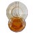 1940s Art Deco Depression Era Peach Glass Dessert Salad Plates - Set of 6 For Sale