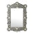 Vivienne 24 in. W x 36 in. H Rectangular Arched Bone Inlay Wall Mirror, Black Bone Inlay For Sale